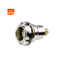 Connecteur métallique BEXKOM en laiton plaqué or, à broches femelles, verrouillable par poussée-tirage, blindage CEM, IP50, anti-vibration, anti-corrosion, tailles 0-12
