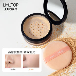 LMLTOP Double Sided <b>Flocked</b> <b>Powder</b> Puff Round Single Pack Hydrophilic Polyurethane Makeup Tool - Product Image 2