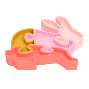 Puzzle en Silicone chaud avec forme d'Animal de lapin pour bébé enfants blocs de construction empilables sans Bpa doux <span class=keywords><strong>Montessori</strong></span> dentition à - Product Image 5