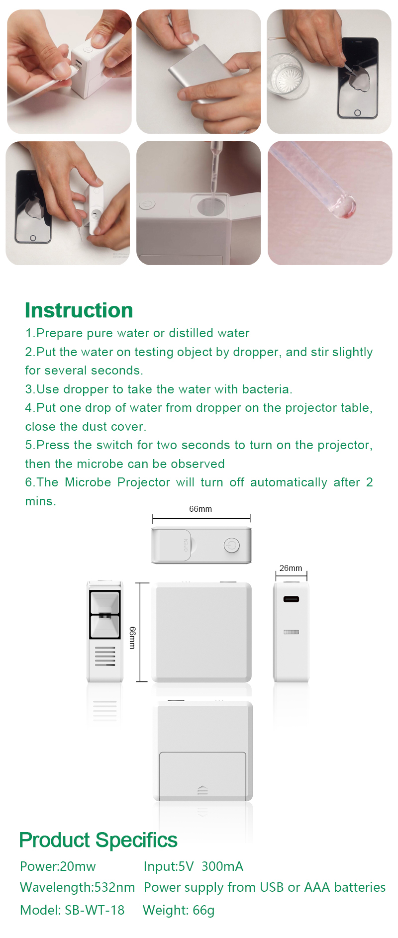 Intelligent Microbial Device How To Detect Germ Bacteria Test Equipment Detection Device Kit Detector In Water For Sale