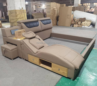 Luxus Tatami Multifunktionsbett, King Size, Queen, Polsterbett mit Massagefunktion, Kabelloses Laden, Doppelbett, Smart Bett, Schlafzimmermöbel