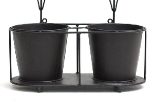 Offre Spéciale planteuses de tournesol en métal avec deux pots pour jardin - Product Image 3