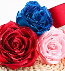 Cinta de Raso de Poliéster de 4 cm (1 1/2 Pulgadas) x 100 Yardas, Rollo de Cinta de Raso de una Cara para Envolver Regalos, para Floristería y Embalaje de Pasteles - Product Image 3