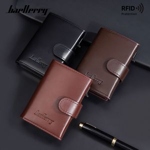 Baellerry Men's Card Holder 4 Inch Multi-card Slot <b>RFID</b> Protection Credit Card <b>Wallet</b> - Product Image 4