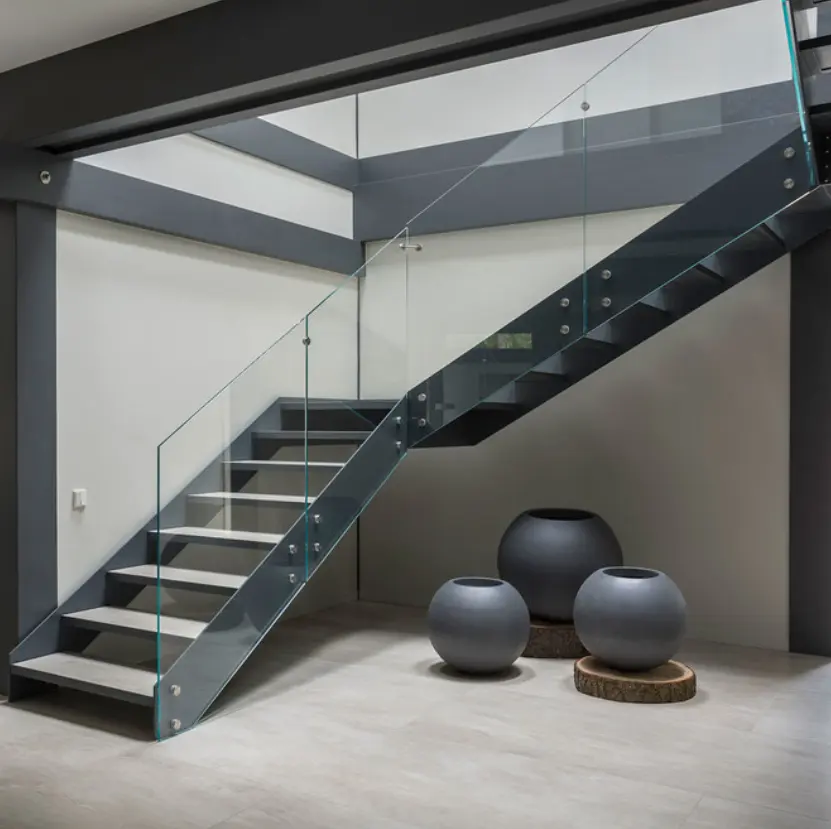 階段デザインインテリアステンレス鋼無垢材
