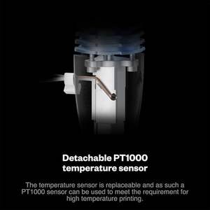 Phaetus Rapido 2F Black Hotend 1.75mm UHF PT1000, Piezas de Impresora en Estado Nuevo - Product Image 6