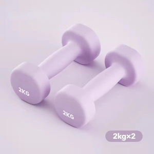 Yoga Gym Commercial Néoprène Vinyle <span class=keywords><strong>Poids</strong></span> Couleur <span class=keywords><strong>Logo</strong></span> Personnalisé 5lb Haltères Ensemble Pour Les Femmes - Product Image 5