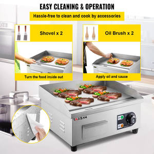 อุปกรณ์ครัวเชิงพาณิชย์สำหรับ<span class=keywords><strong>ร้าน</strong></span><span class=keywords><strong>อาหาร</strong></span>ฟาสต์ฟู้ด โรงแรมอุตสาหกรรมทาร์ซาน ชุดเตาไฟฟ้าแบบแผ่นรีด - Product Image 6