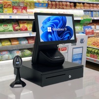 Jesen OEM 24 mois de garantie Windows 10 Android Pos System Punto De Venta Touch tout en un caisse enregistreuse pour épicerie