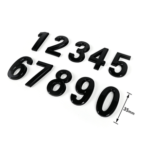 Chất Lượng Cao <span class=keywords><strong>ABS</strong></span> Kim Loại Chrome Fe Kim Cương Phông Chữ Trống 3D Chữ Số Xe Biểu Tượng Dán Cho Xe Giấy Phép Tấm - Product Image 3