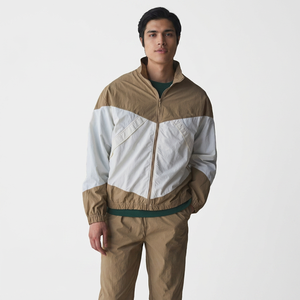 Autumn High Quality Outdoor <b>Waterproof</b> Cotton Canvas Vintage Pullover <b>Jacket</b> Men Custom Half Zip Hooded Windbreaker - Product Image 1
