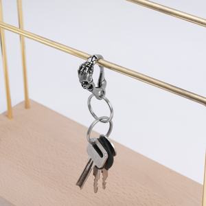 Llaveros de Acero Inoxidable de Calidad, Estilo Hip Hop, Diseño de Fantasma Metálico, Accesorios para Hombres y Mujeres - Product Image 4