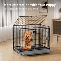 Produit pour animaux de compagnie pliable Portable voyage métal grand extérieur chien parc chenil caisse animaux Cages maisons pour chiens