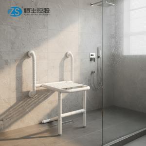 Banc de <span class=keywords><strong>douche</strong></span> pliable mural antidérapant, chaise de <span class=keywords><strong>douche</strong></span> accessible <span class=keywords><strong>pour</strong></span> la salle de bain, forte capacité de charge - Product Image 5