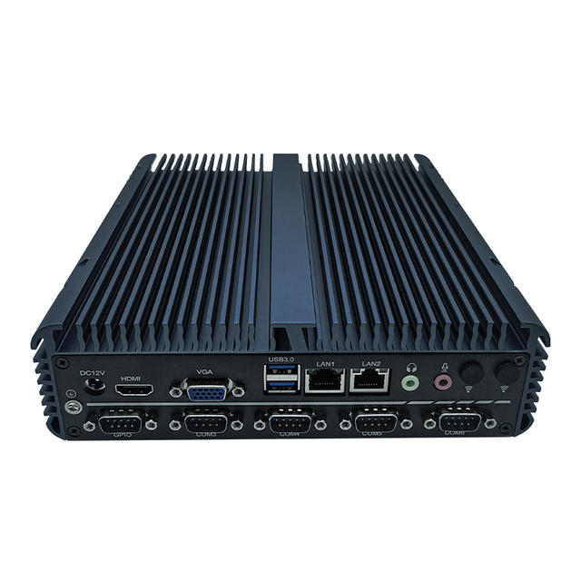 Factory Wholesale Mini PC I5-5300U with DDR4 Max 32GB SSD 2xLan 4xUSB 2COM Fanless Industrial Computer