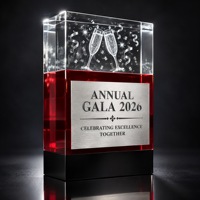 Trophée d'entreprise personnalisé en cristal Neelpure 198057, gravé au laser 3D pour la reconnaissance des employés et les étapes importantes des projets