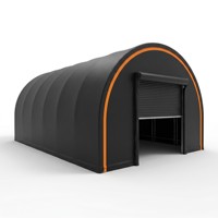Structure de tente d'entreposage en tissu pour la construction navale, abri, conteneur, hangar, entrepôt, certifiée pour engrais, en PVC et acier galvanisé