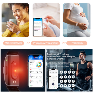 Pulseras Inteligentes sin Pantalla, Dispositivo de Seguimiento, Monitor de Frecuencia Cardíaca ECG, Resistente al Agua IP68, Oxígeno en Sangre, <span class=keywords><strong>Reloj</strong></span> <span class=keywords><strong>Inteligente</strong></span> Android para <span class=keywords><strong>Mujer</strong></span> 2025 - Product Image 6