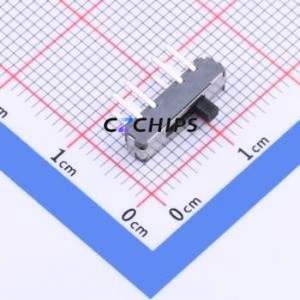 MS-23D18-G2 Slide Switch Through hole Component (THT) Switch Double Pole Three Throw Rectangle Pin Header PC Pin 13mm - Product Image 1