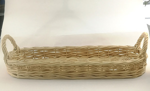 Mimbre decorado frasco de vidrio con la tapa de bambú/<span class=keywords><strong>cesta</strong></span> de mimbre tejida con mango para almacenamiento - Product Image 3