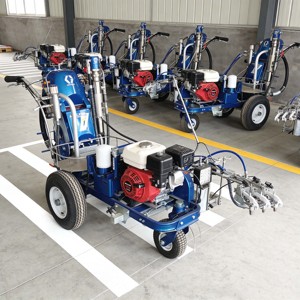 <span class=keywords><strong>Machine</strong></span> de marquage routier à pulvérisation à froid montée sur chariot à poussée manuelle, <span class=keywords><strong>machine</strong></span> de marquage routier sans air - Product Image 1