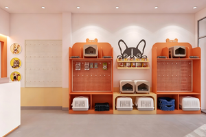เฟอร์นิเจอร์สั่งทำสำหรับร้านขายสัตว์เลี้ยงและโซลูชั่นจัดแสดงสินค้าปลีก |   ผู้ผลิตชั้นวางของไม้รักษ์โลก ไฟ LED และอุปกรณ์ตกแต่งร้านค้า - Product Image 5