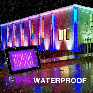 Lampe à lumière noire ultraviolette 395nm IP65, éclairage de scène extérieur, lampe UV pour événements festifs, certifiée CE, corps en plastique, 110V AC - Product Image 2