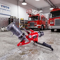 Canon à eau portable Volla en alliage d'aluminium pour lutte contre les incendies au sol, portée de 65 m et jet réglable