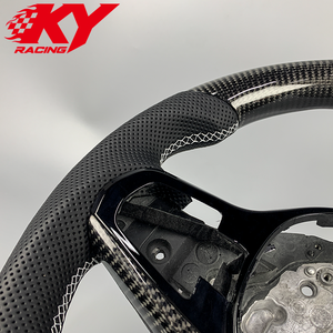 Volant sport en cuir et fibre de carbone personnalisé pour BMW G20 G2X G30 G3X G80 G8X F9X M2 M3 M4 M8 M240i M340i 330i 530i 840i - Product Image 2