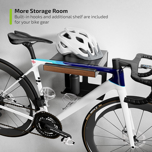 JH-Mech <span class=keywords><strong>Support</strong></span> <span class=keywords><strong>Vélo</strong></span> <span class=keywords><strong>Mural</strong></span> <span class=keywords><strong>Vertical</strong></span> Thermolaqué avec Rangement Facile et Sécurisé - Product Image 3