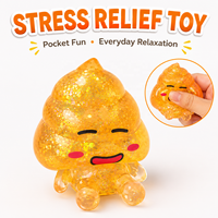 Nouvel Arrivage Jouet à Presser Petit Alien, Monstre Caca Amusant, Mignon, Doux et Moelleux, Anti-stress et Anti-anxiété, Forme Carrée