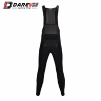Darevie – Cuissard de cyclisme thermique coupe-vent en polaire pour homme – Idéal pour l'hiver