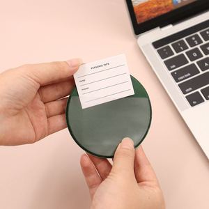 YY PU Leather Luggage <b>Tag</b> Suitcase Address Label <b>Tag</b> Travel Luggage <b>Tag</b> Luggage Labels with Name <b>ID</b> Card Travel Accessories - Product Image 4