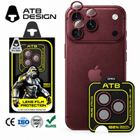 Film protecteur d'écran en verre pour objectif d'appareil photo de téléphone ATB Premium 2.5D anti-reflet et anti-traces de doigts pour iPhone 18 Pro Max