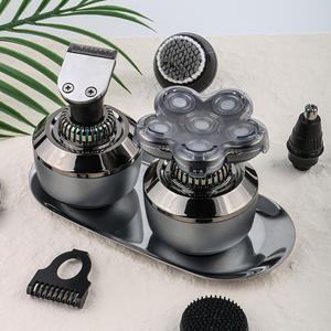 เครื่องโกนหนวดไฟฟ้าสำหรับผู้ชายแบบไร้สายชาร์จไฟได้หัวกระโหลกศรีษะหัว<span class=keywords><strong>โล้น</strong></span>หลังและขาหนีบมีดโกนกันน้ำ - Product Image 2