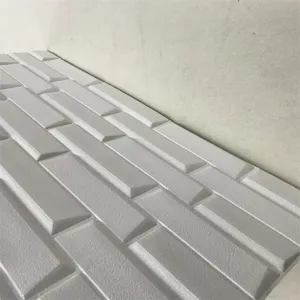 Pelapis Dinding Busa 3D Wallpaper Lantai Wallpaper PVC Penutup Dinding Busa