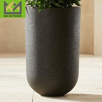 Pots et jardinières en fibrociment durables de grande taille pour plantes et fleurs d'extérieur, prix d'usine