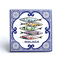 Aimants de réfrigérateur en résine « Fish Dancers » de Malaga, Portugal – Souvenirs touristiques – Vente en gros – Nouveauté usine