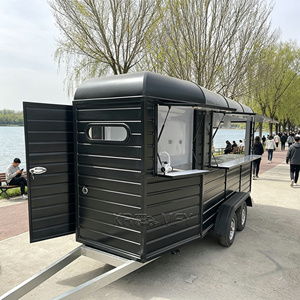 Burger Fully Equipped Mobile Kitchen Modern Horse <b>Box</b> Food Truck Fast Concession <b>Trailer</b> - Product Image 4