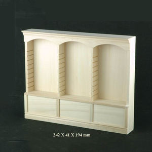 بيت الدمية أثاث مصغر خشبية مجلس الوزراء المطبخ تخزين عرض مجلس الوزراء 1:12 الحرفية ادراج التخزين للمطبخ مجلس الوزراء - Product Image 6