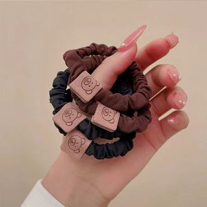 Élastique à cheveux en tissu, couleurs mélangées, haute élasticité, coiffe décontractée, fabriqué à la main - Product Image 2