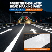 Peinture thermoplastique blanche pour marquage routier, revêtement de chaussée à haute réflectivité pour lignes de circulation des tunnels et des autoroutes