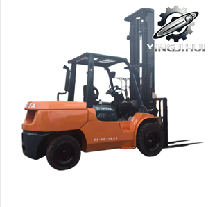 Chariot élévateur TOYOTA 7FD50 5 tonnes d'occasion, importé du Japon, moteur 1DZ-2, machine d'occasion, moteur à essence. - Product Image 1