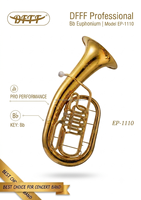 Factory Wholesale Chinese Euphonium Instruments with Bb Tone
