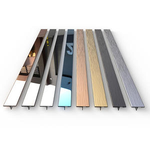 Bordo decorativo personalizzato profilo di alta qualità in alluminio anodizzato T stampaggio pavimento di transizione striscia di Design moderno per soggiorno - Product Image 1