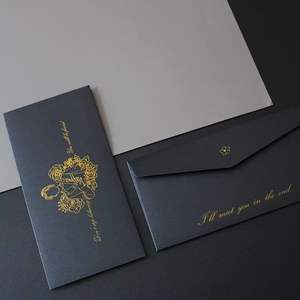 Invitation de <span class=keywords><strong>mariage</strong></span> personnalisée, romantique et luxueuse, carte cadeau VIP, coupon, portefeuille en papier, enveloppe en papier perlé vintage - Product Image 6