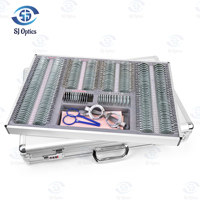 Set Bingkai Uji Optik SJ Optics 266 PCS Kaca Logam WZ-266JS, Kit Bingkai Uji Optometri, Bingkai Uji Pemeriksaan Mata untuk Klinik Mata