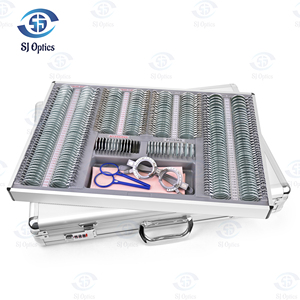SJ Optics WZ-266JS instrumentos ópticos venda quente melhor qualidade 266 PCS conjunto de quadro de teste de metal vidro - Product Image 3
