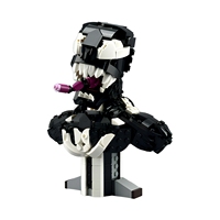 Funbuild MOC-254594 Ensemble de blocs de construction d'ornements vintage en forme de créature aux tons sombres, modèle de sculpture de tête de monstre MOC