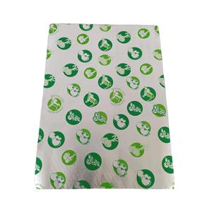 Custom Design 14X16''Food Grade Burger Sandwich Aluminum Foil Honey Comb Laminated Paper Burger Wrap Silver Foil Hamburger Paper - Product Image 5